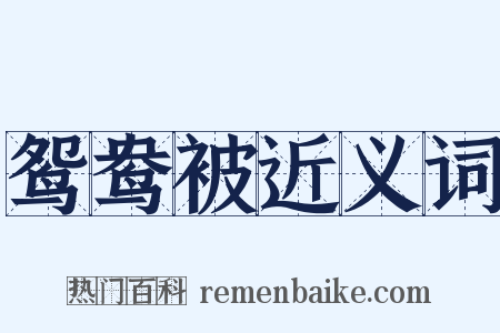 鸳鸯被近义词是什么意思的图片